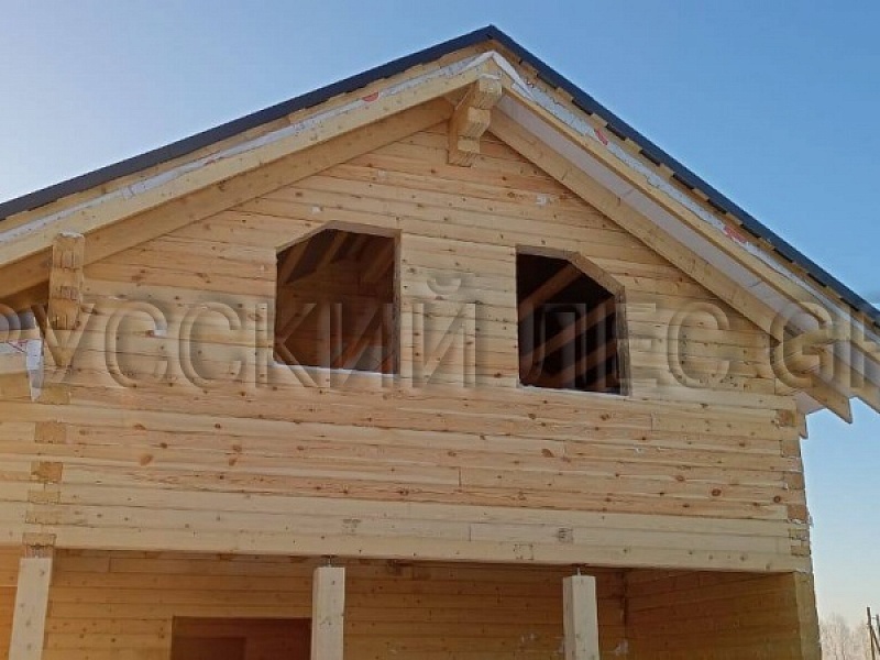 Двухэтажный дом из сухого профилированного бруса 150*200 в с. Култаево